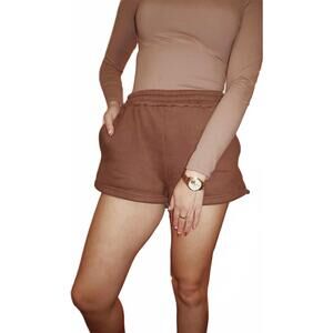NEW TCEC women's hot cocoa shorts in brown